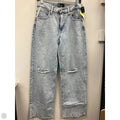 Jeans Wide Leg By Gap In Blue Denim, Size: 0