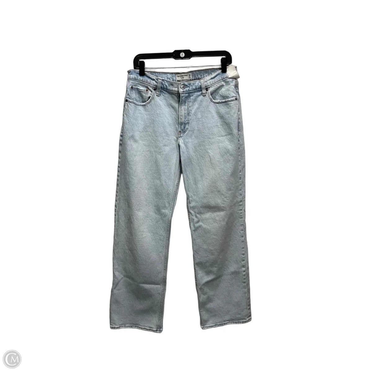 Jeans Straight By Abercrombie And Fitch In Blue Denim, Size: 6