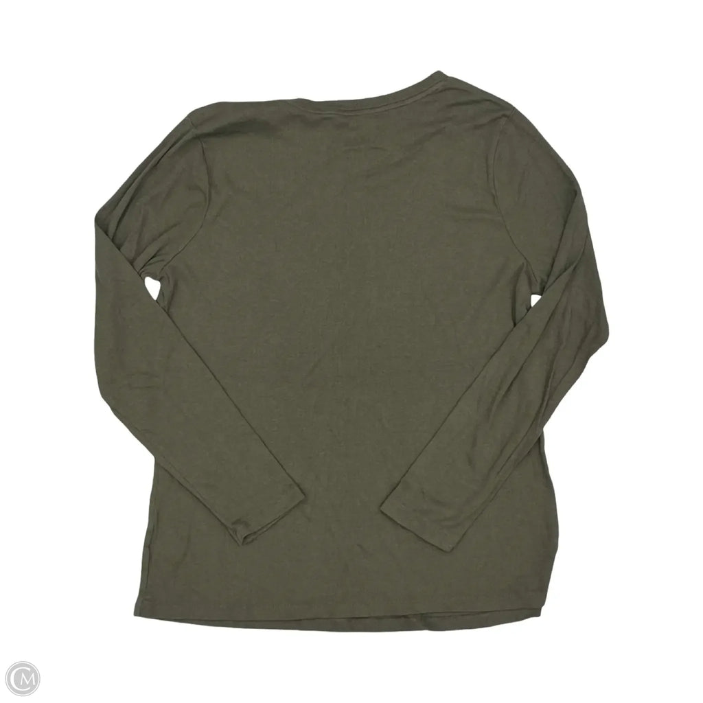 Top Long Sleeve By A New Day In Green, Size: Xxl