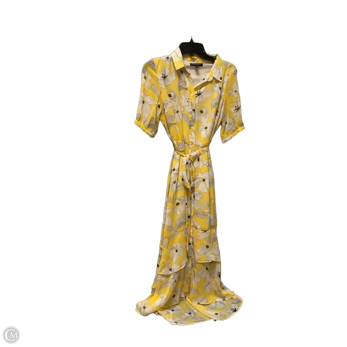 Dress Casual Maxi By Banana Republic In Yellow, Size: 2