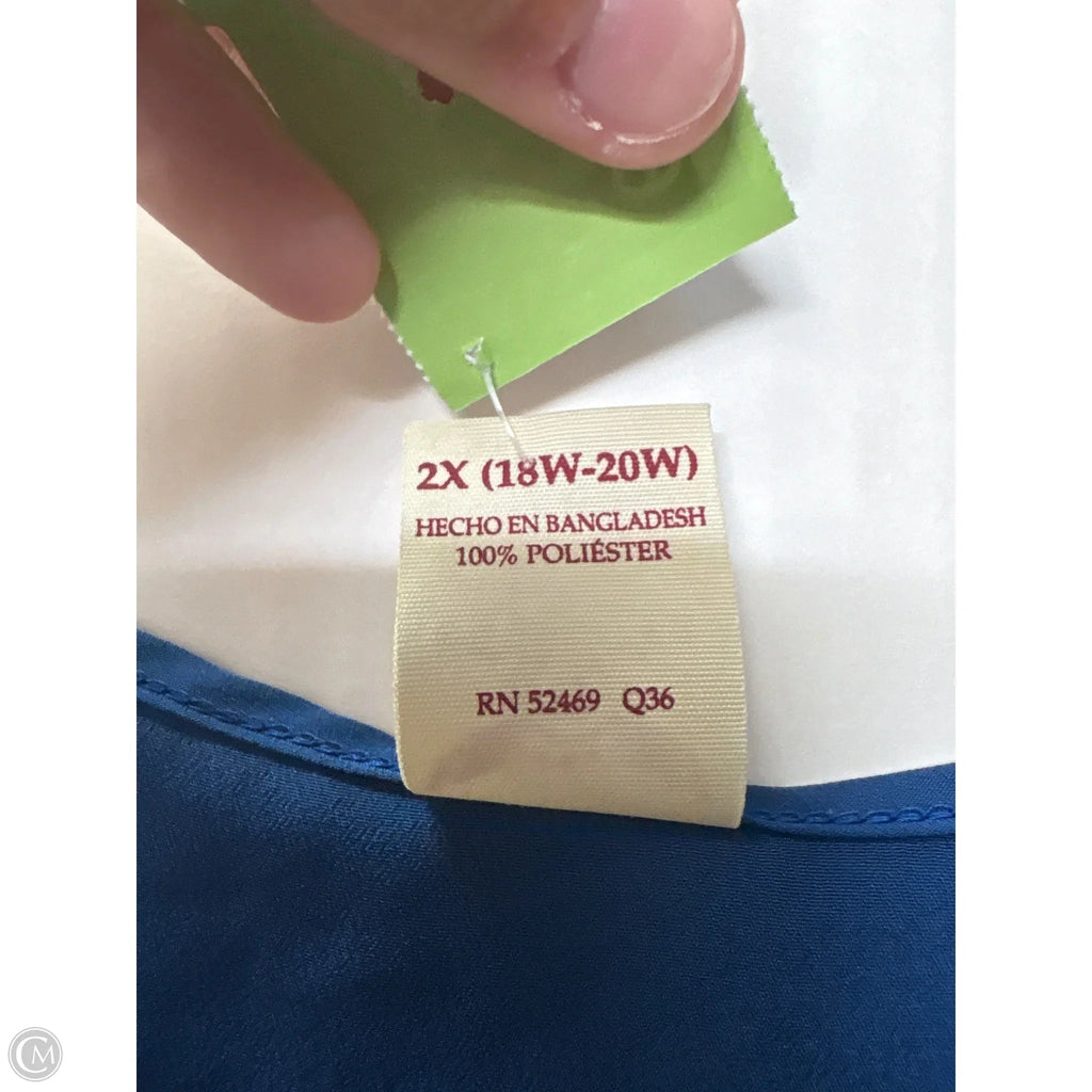 Tank Top By Faded Glory In Blue, Size: 2x