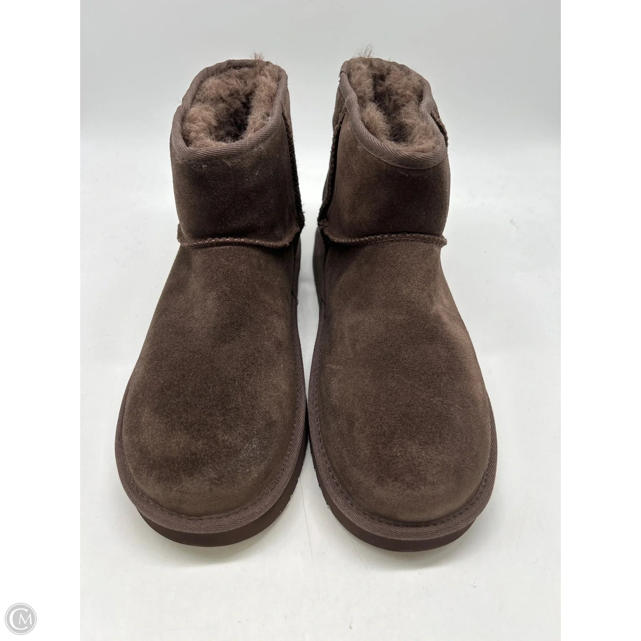 Boots Ankle Flats By Earth In Brown, Size: 10