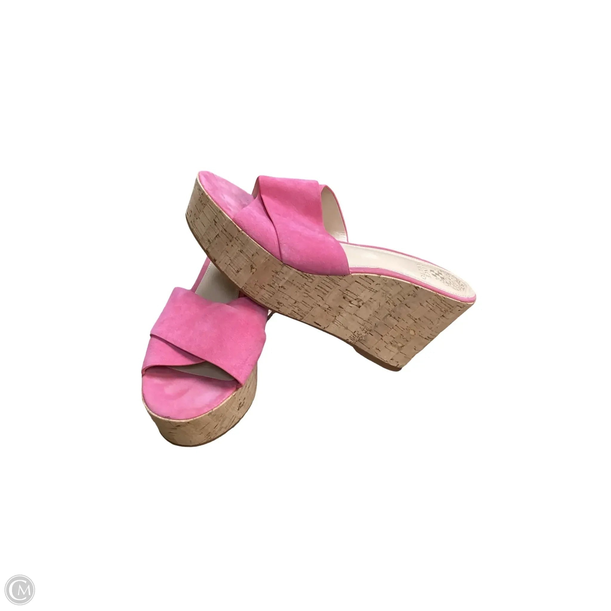 Sandals Heels Wedge By Vince Camuto In Pink, Size: 9.5
