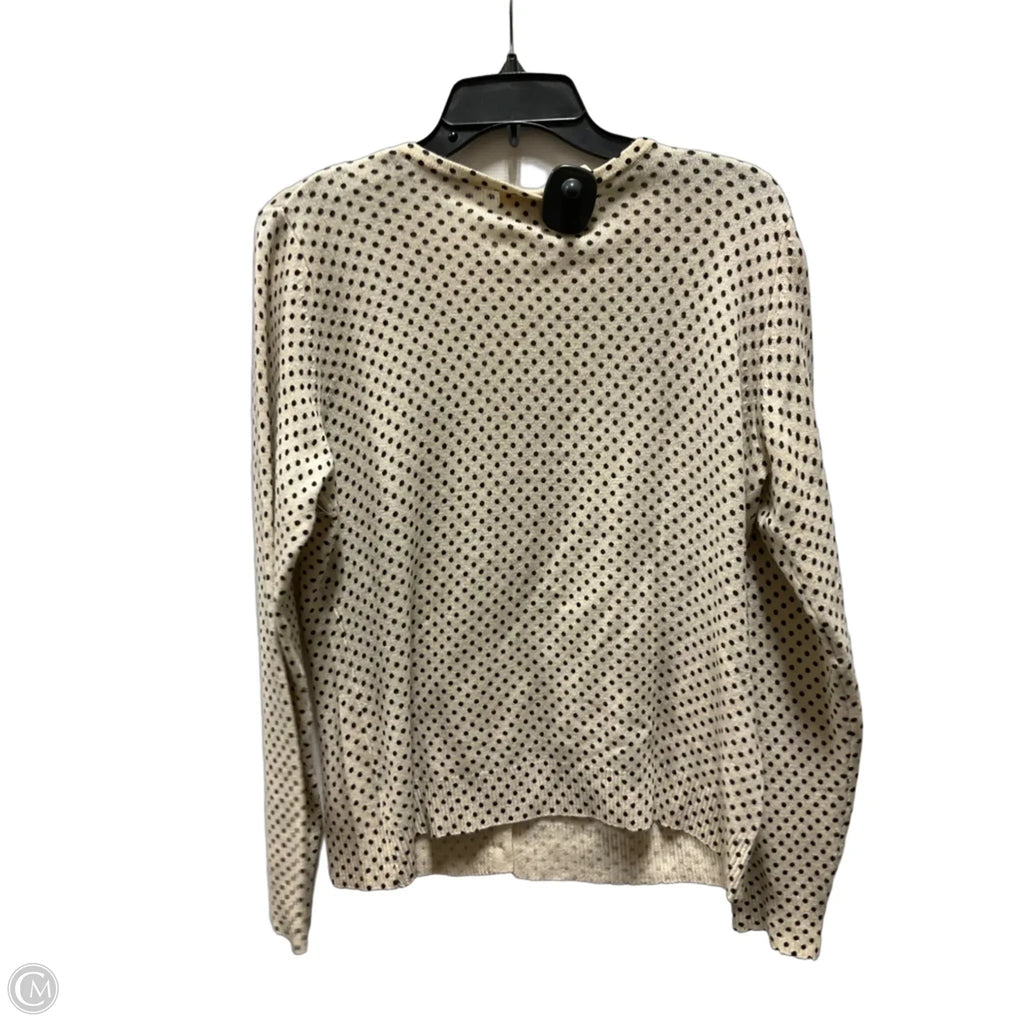 Cardigan By Peck And Peck In Polkadot Pattern, Size: L