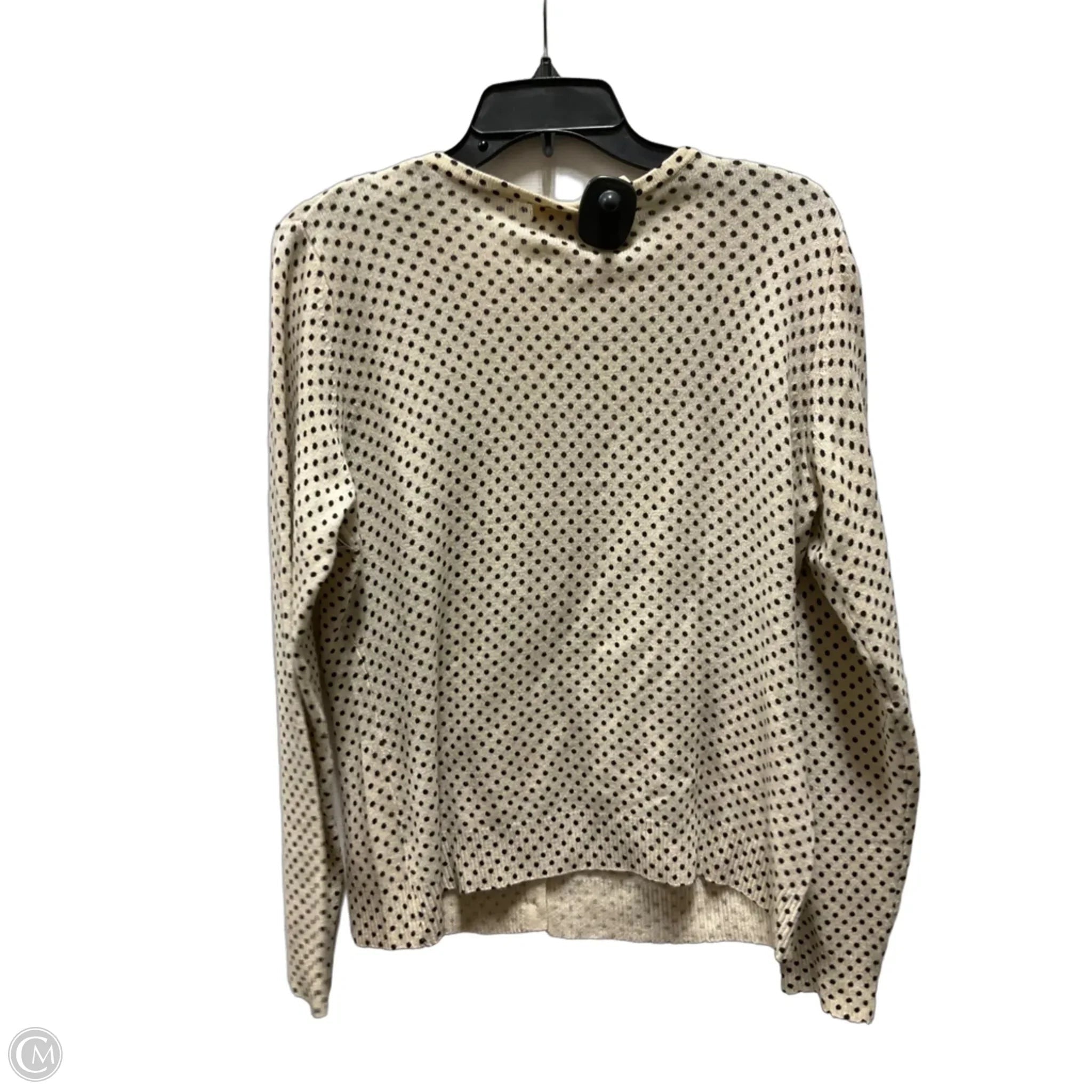Cardigan By Peck And Peck In Polkadot Pattern, Size: L