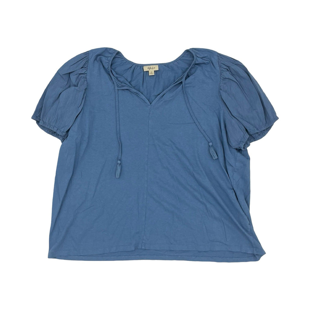 Top Ss By Style And Company In Blue, Size:4X