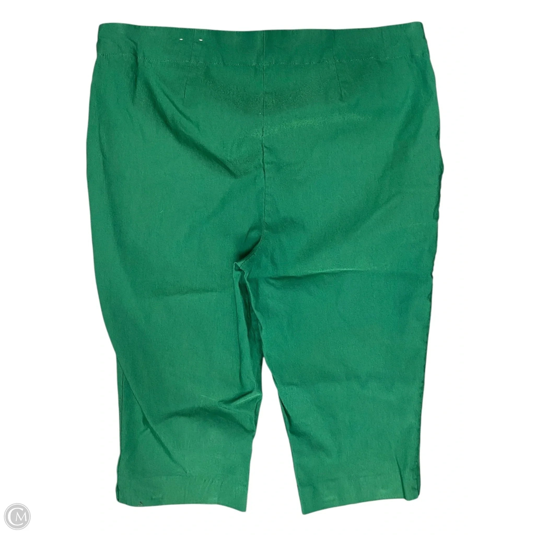Capris By Chicos In Green, Size: Xl