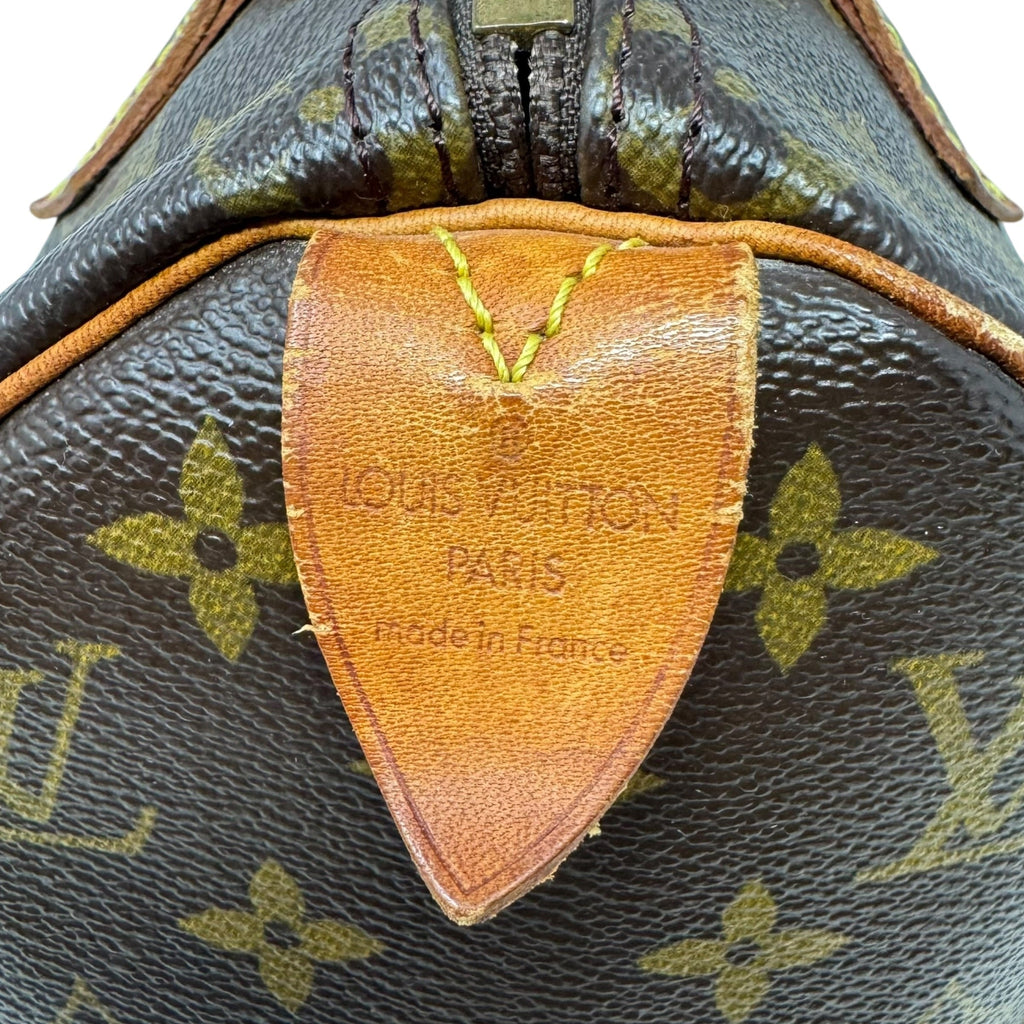 Monogram Speedy 25 Handbag Luxury Designer By Louis Vuitton, Size: Small