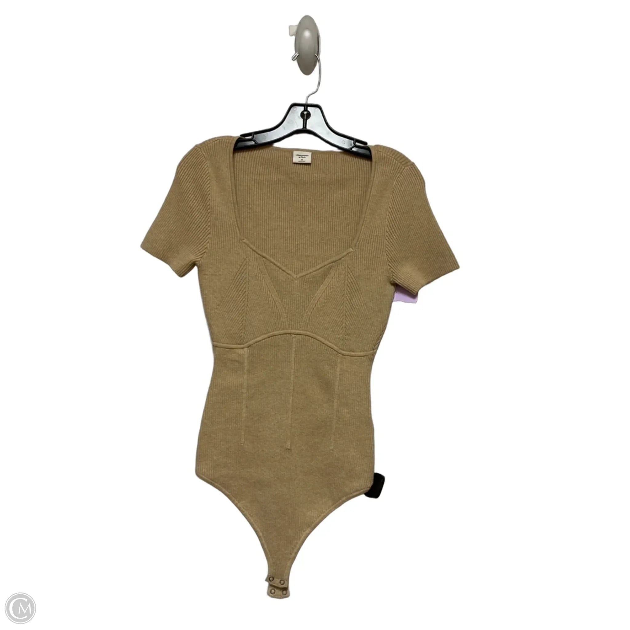 Bodysuit By Abercrombie And Fitch In Tan, Size: M