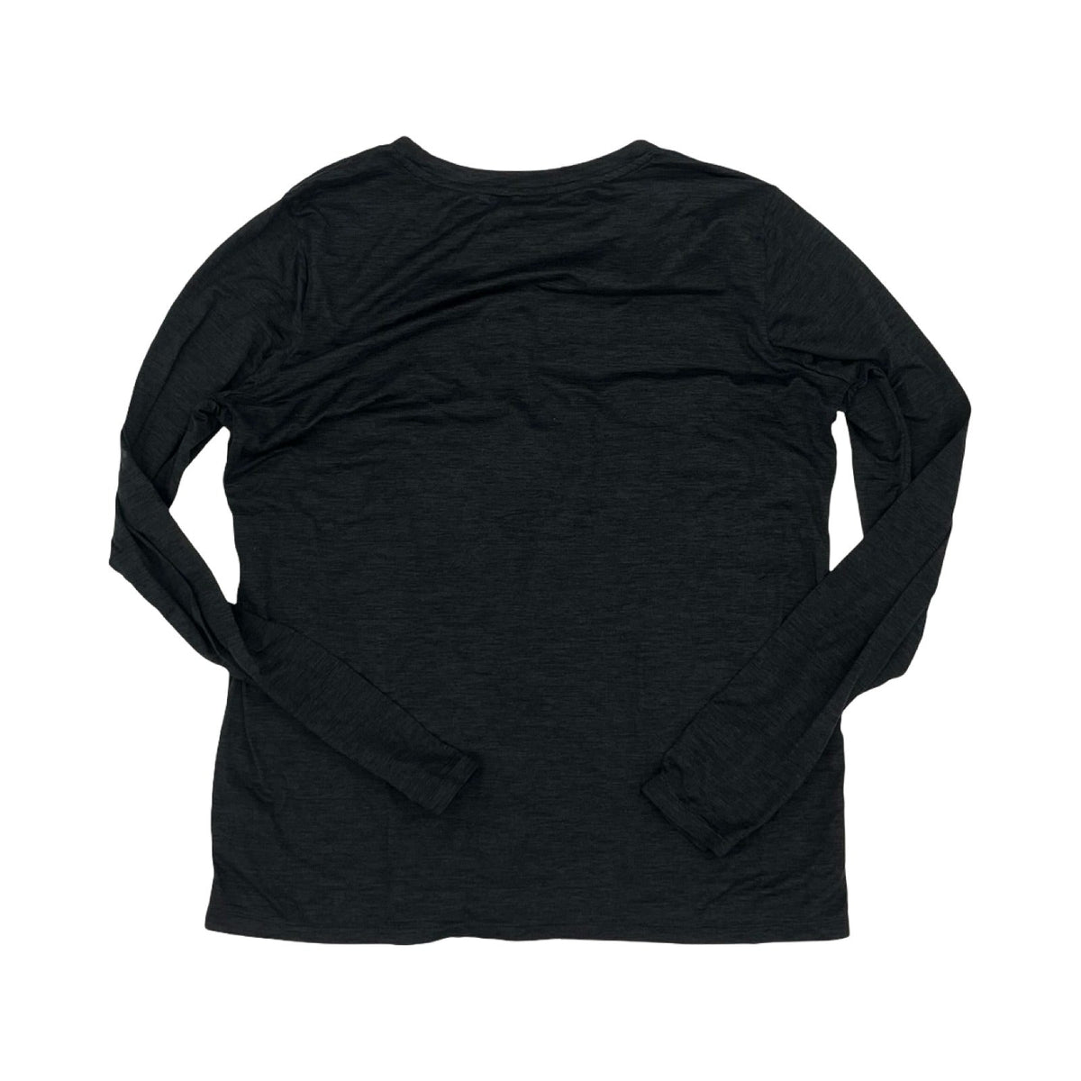 Athletic Top Ls Crewneck By Reebok In Black, Size:Xxl