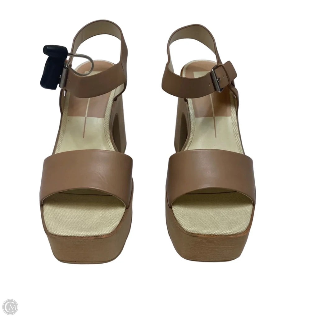 Sandals Heels Block By Dolce Vita In Brown, Size: 8