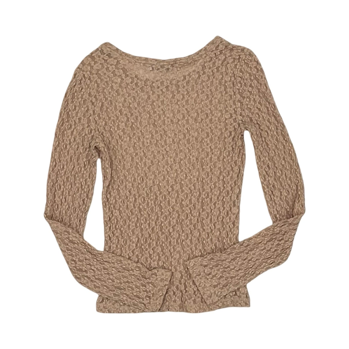Blouse Ls By Loft In Tan, Size:S
