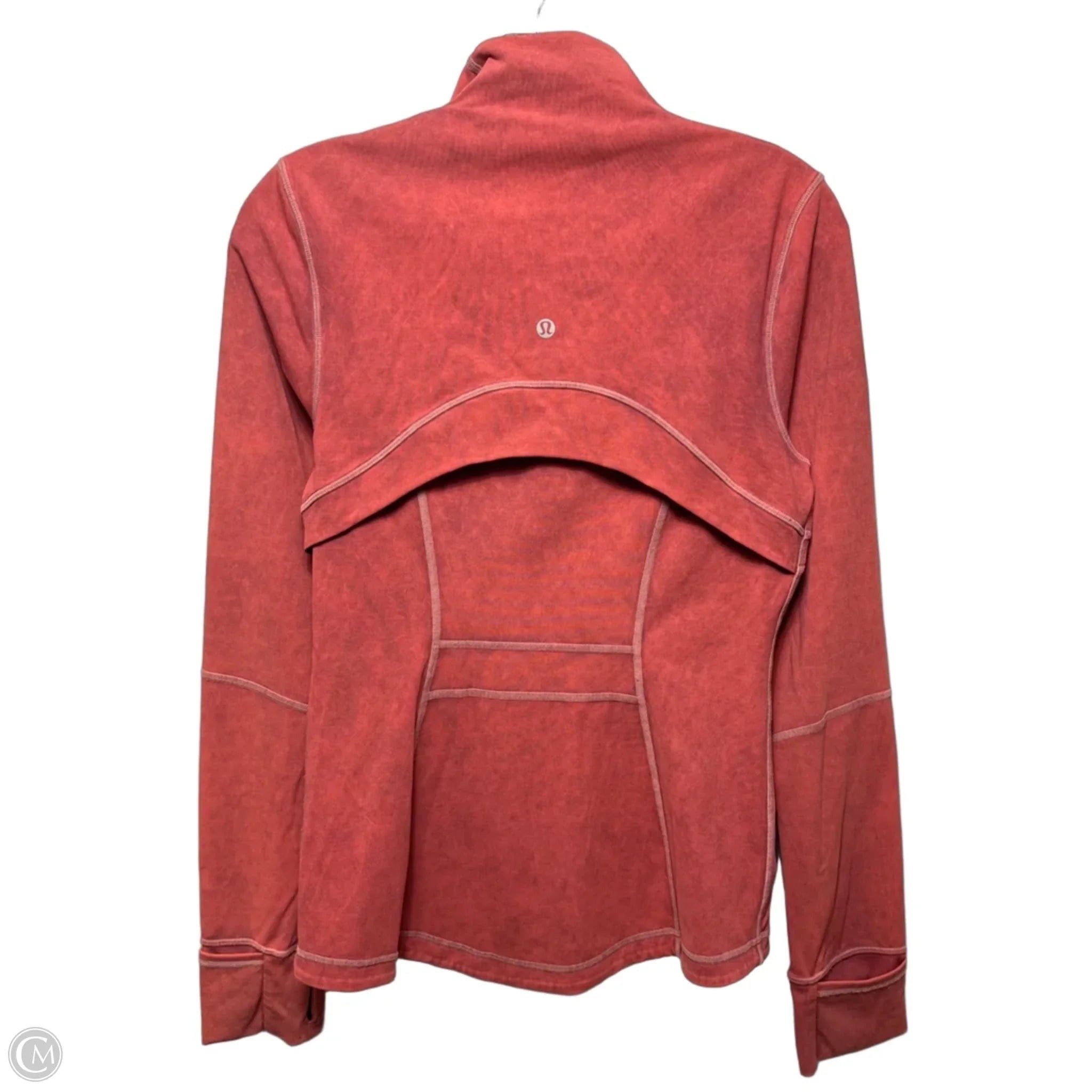 Athletic Jacket By Lululemon In Red, Size: S