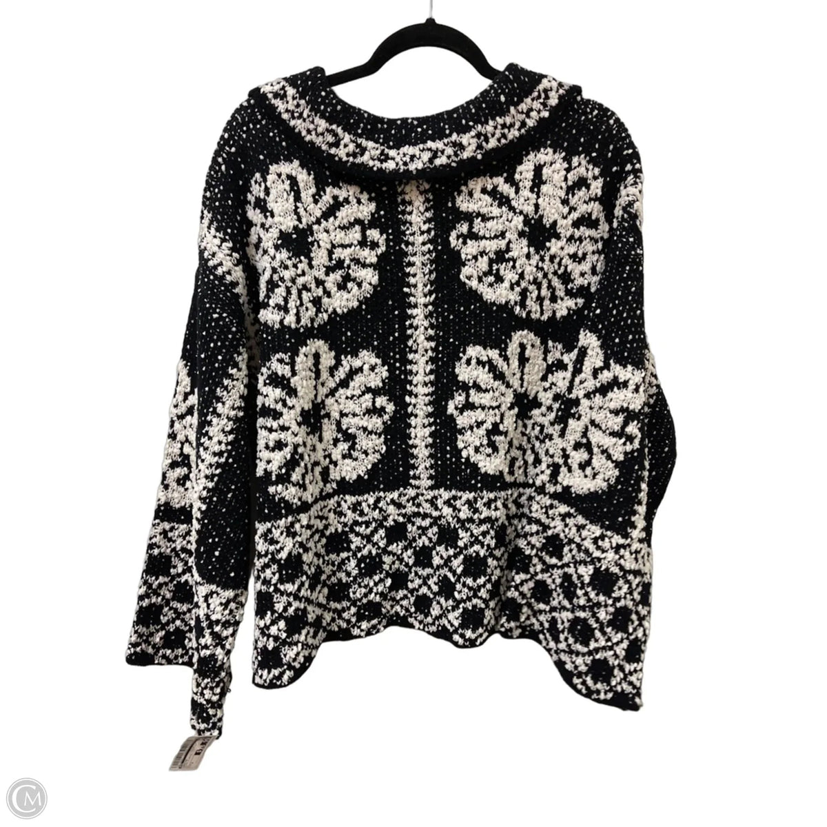 Sweater By Pol In Black & White, Size: S