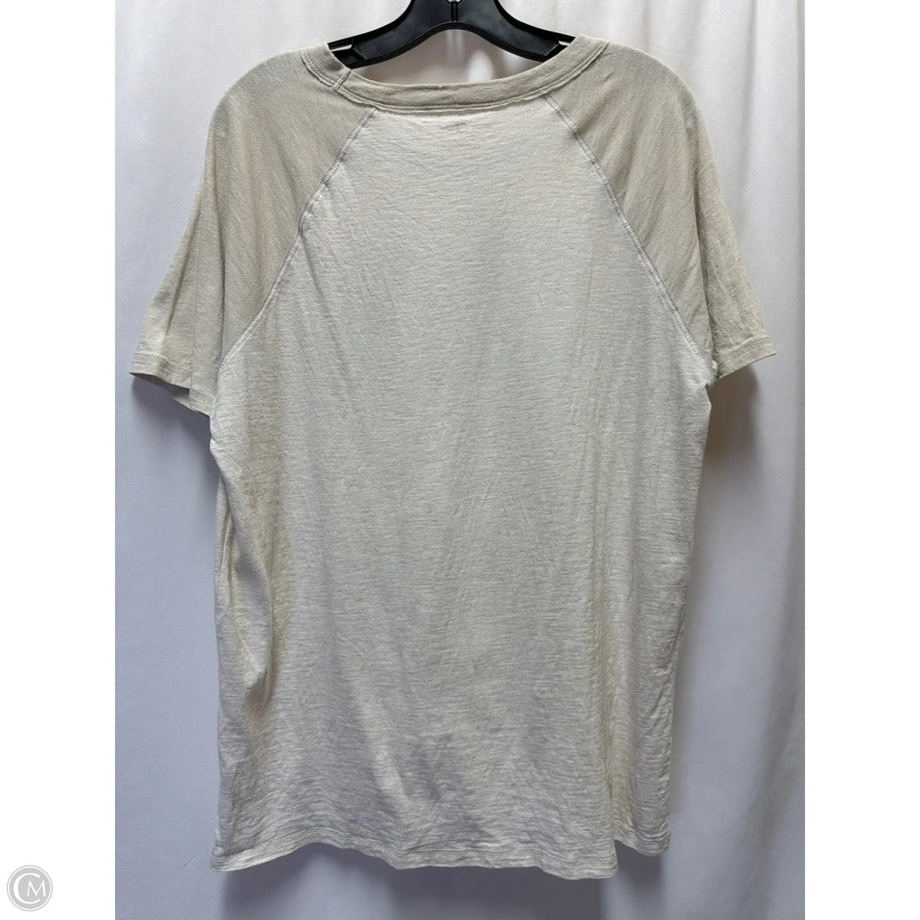 Top Short Sleeve By Aerie In Beige, Size: Xs