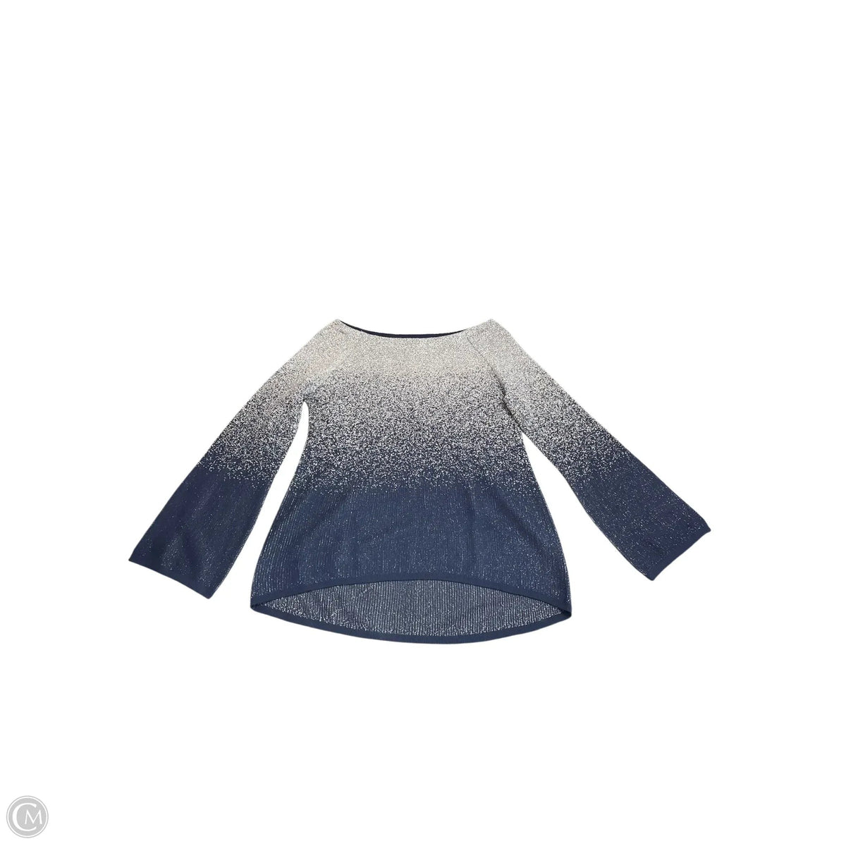 Sweater By White House Black Market In Blue & Silver, Size: M