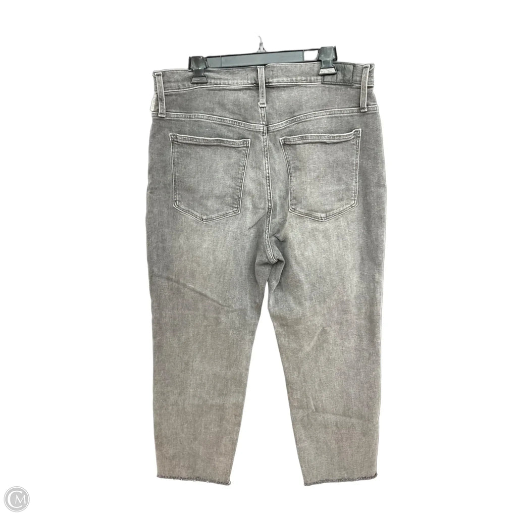 Jeans Straight By Madewell In Black Denim, Size: 16