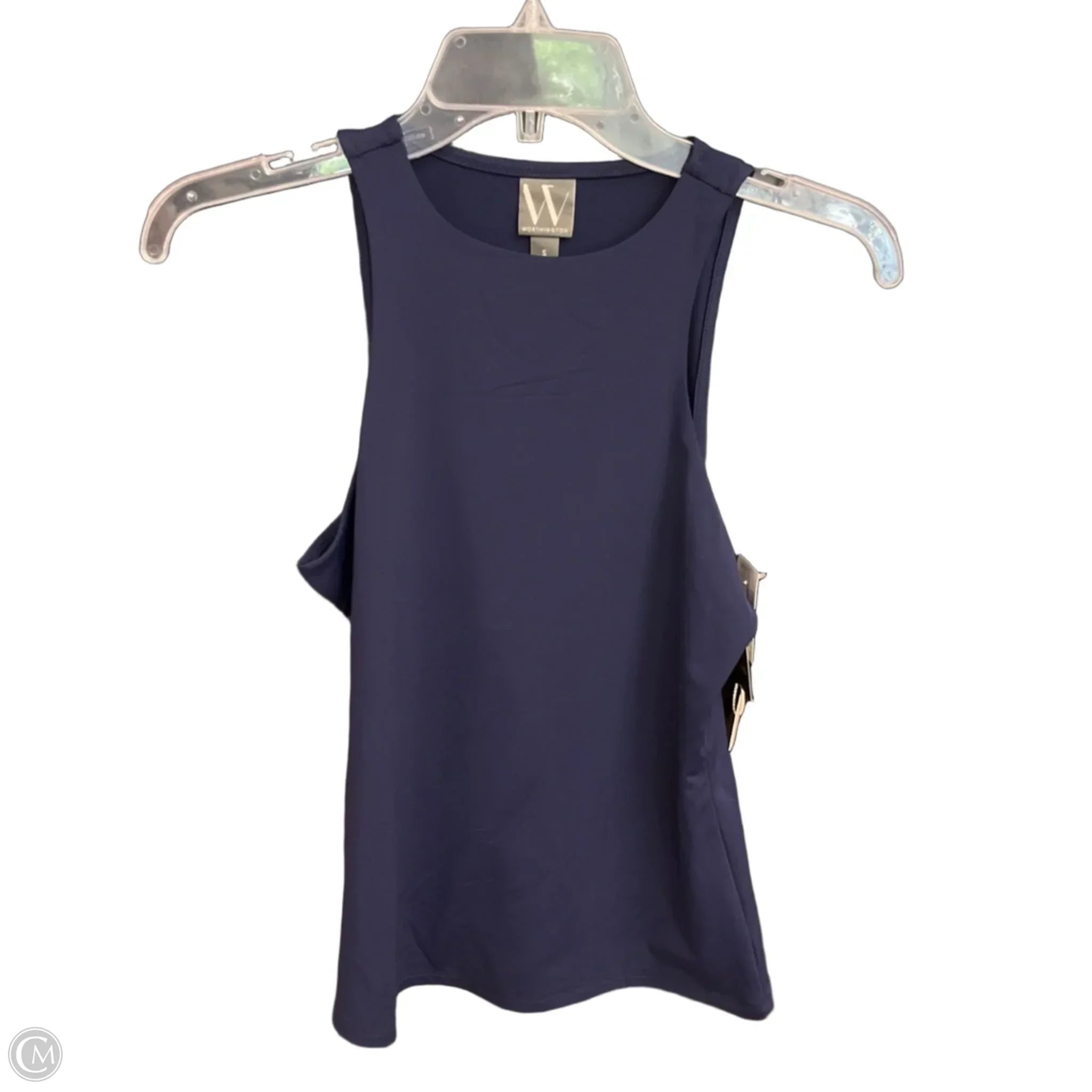 Top Sleeveless By Worthington In Navy, Size: S