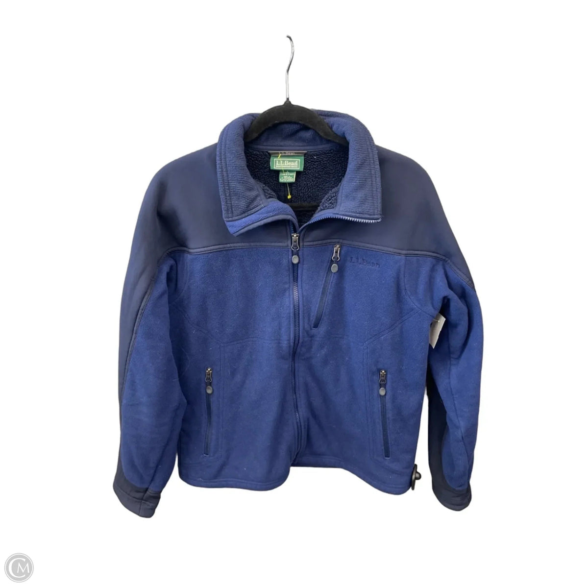 Jacket Fleece By L.l. Bean In Blue, Size: S