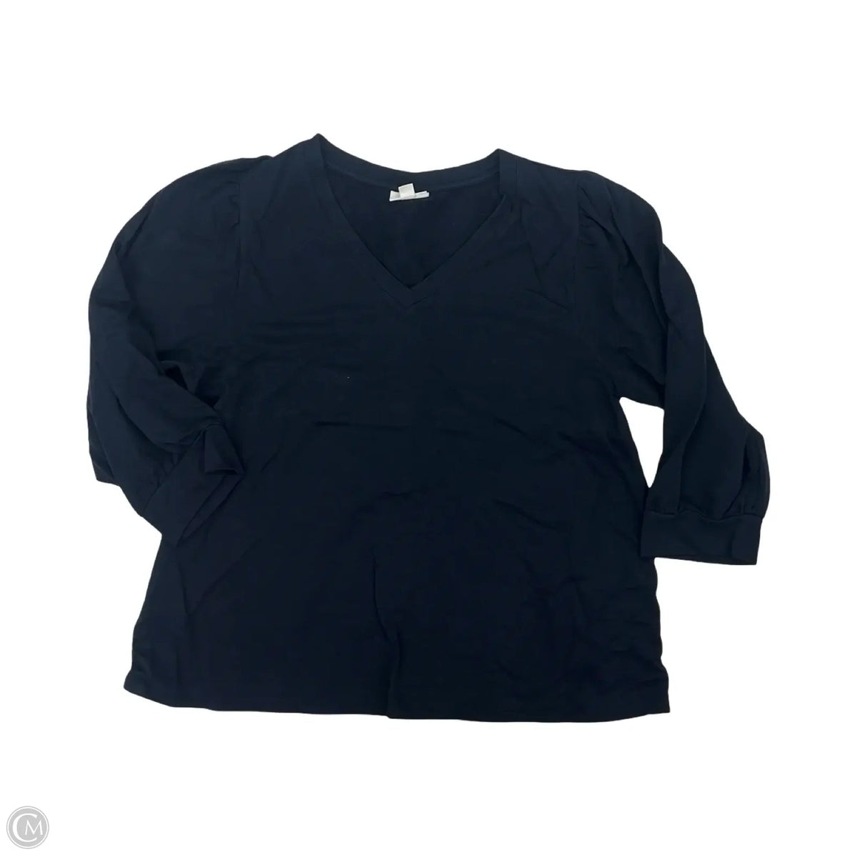 Top 3/4 Sleeve By J. Jill In Navy, Size: L
