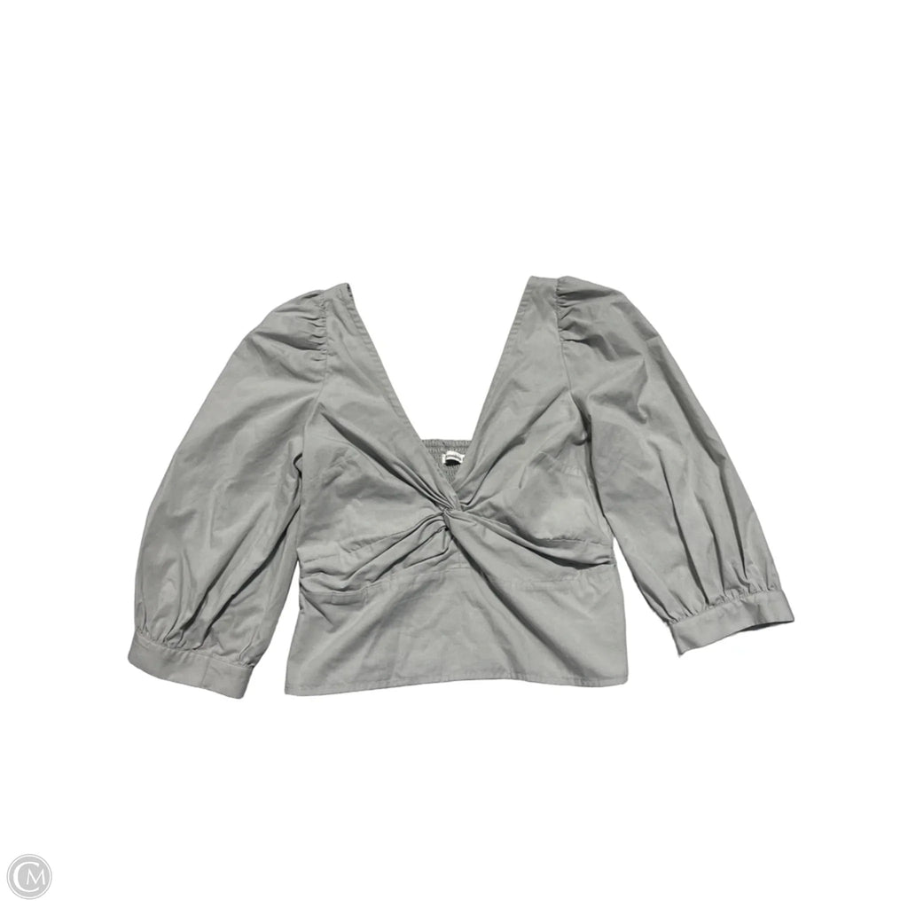 Top 3/4 Sleeve By Abercrombie And Fitch In Green, Size: M
