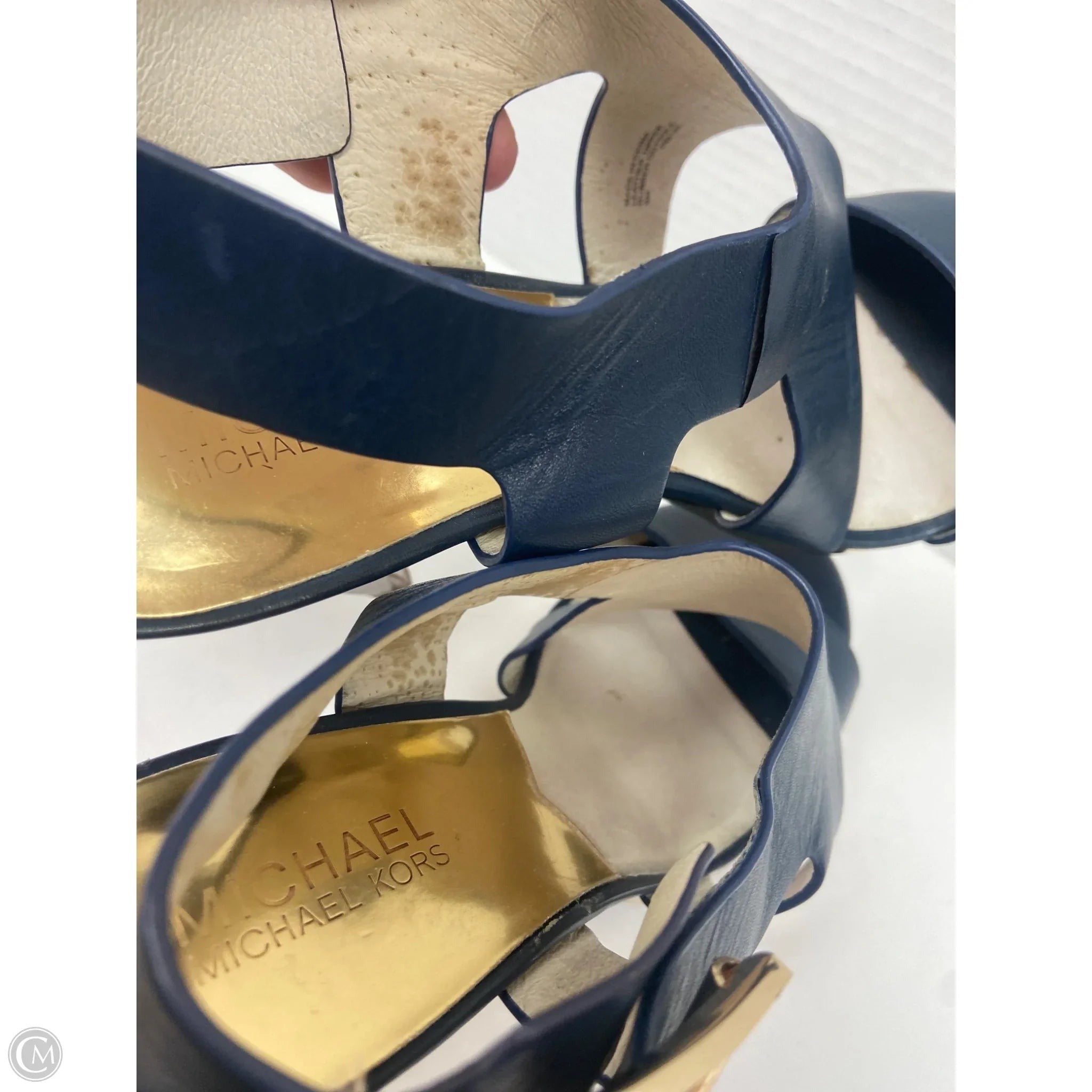 Shoes Heels Block By Michael By Michael Kors In Navy, Size: 9