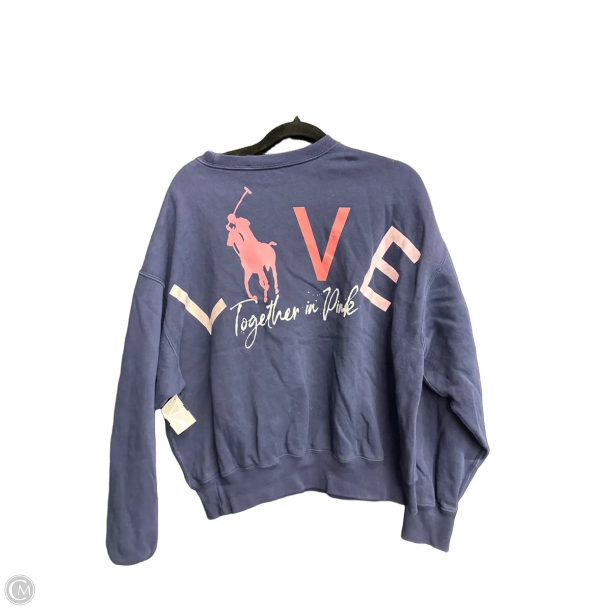 Sweatshirt Crewneck By Polo Ralph Lauren In Blue, Size: S