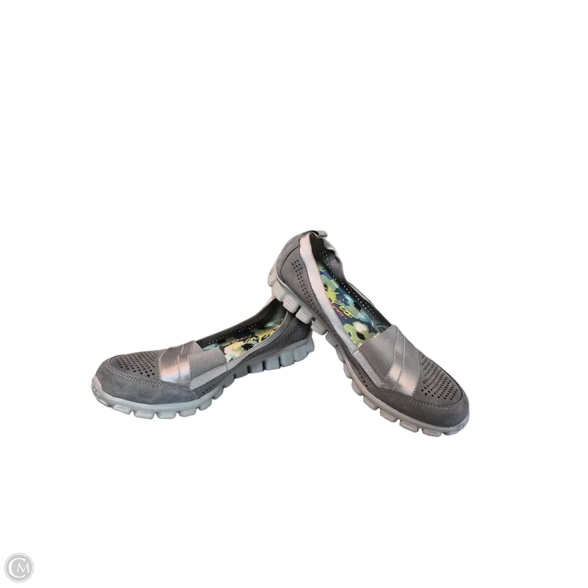 Shoes Flats By Skechers In Grey, Size: 8.5