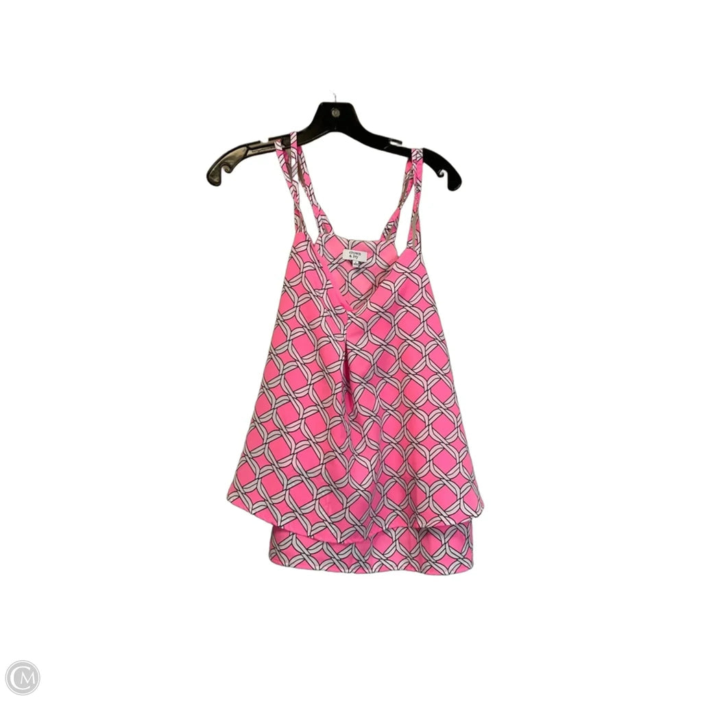 Top Sleeveless By Crown And Ivy In Pink, Size: L