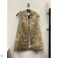 Vest Faux Fur & Sherpa By Banana Republic In Black & Tan, Size: Xs