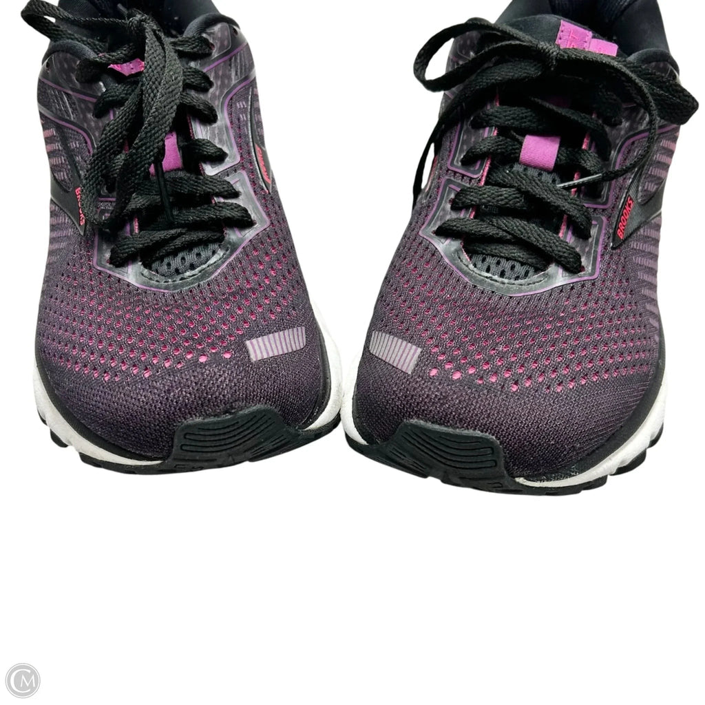 Shoes Athletic By Brooks In Black & Purple, Size: 8.5