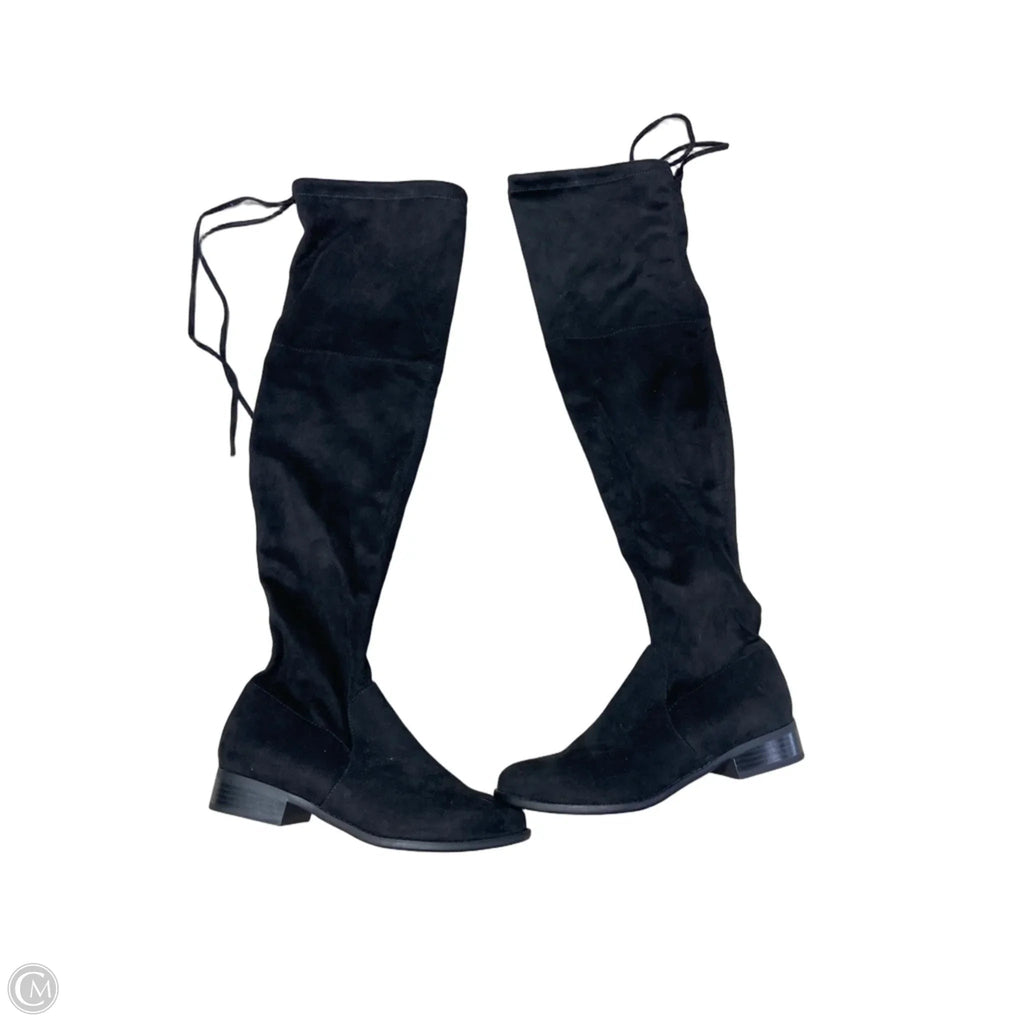 Boots Knee Flats By A New Day In Black, Size: 8