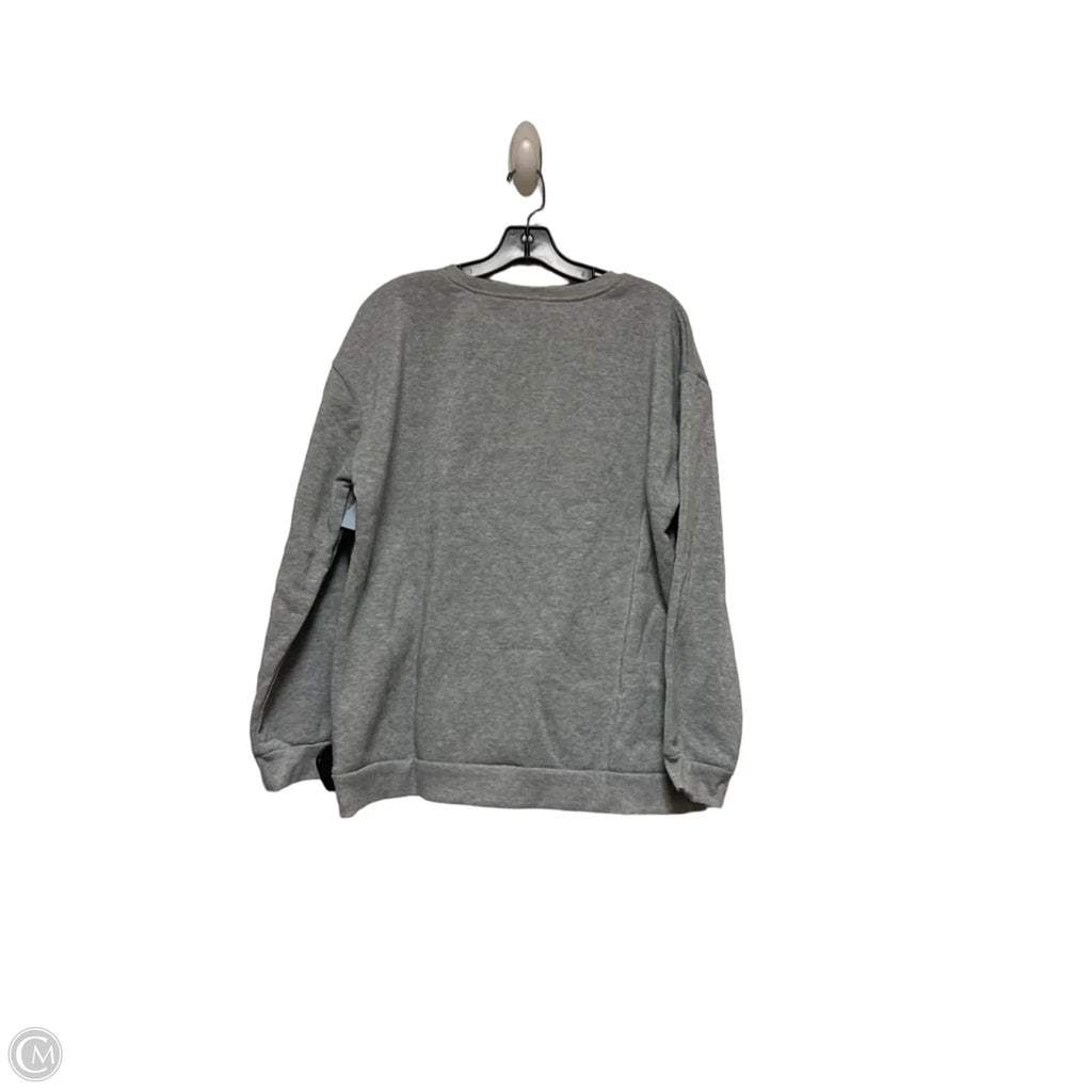 Sweatshirt Crewneck By Clothes Mentor In Grey, Size: L