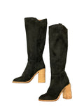 Boots Knee Heels By Vici In Black, Size:6