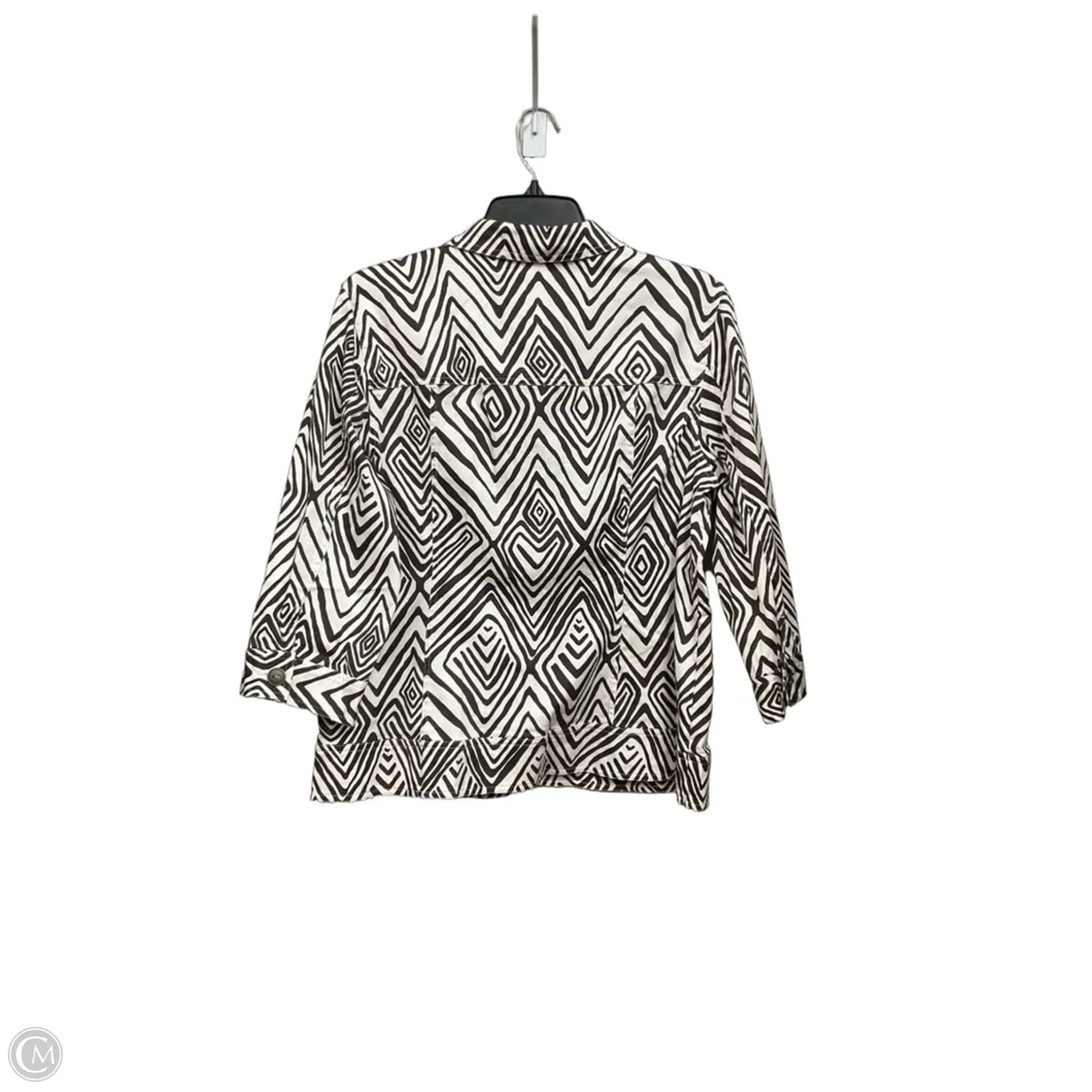 Jacket Other By Chicos In Brown & White, Size: L