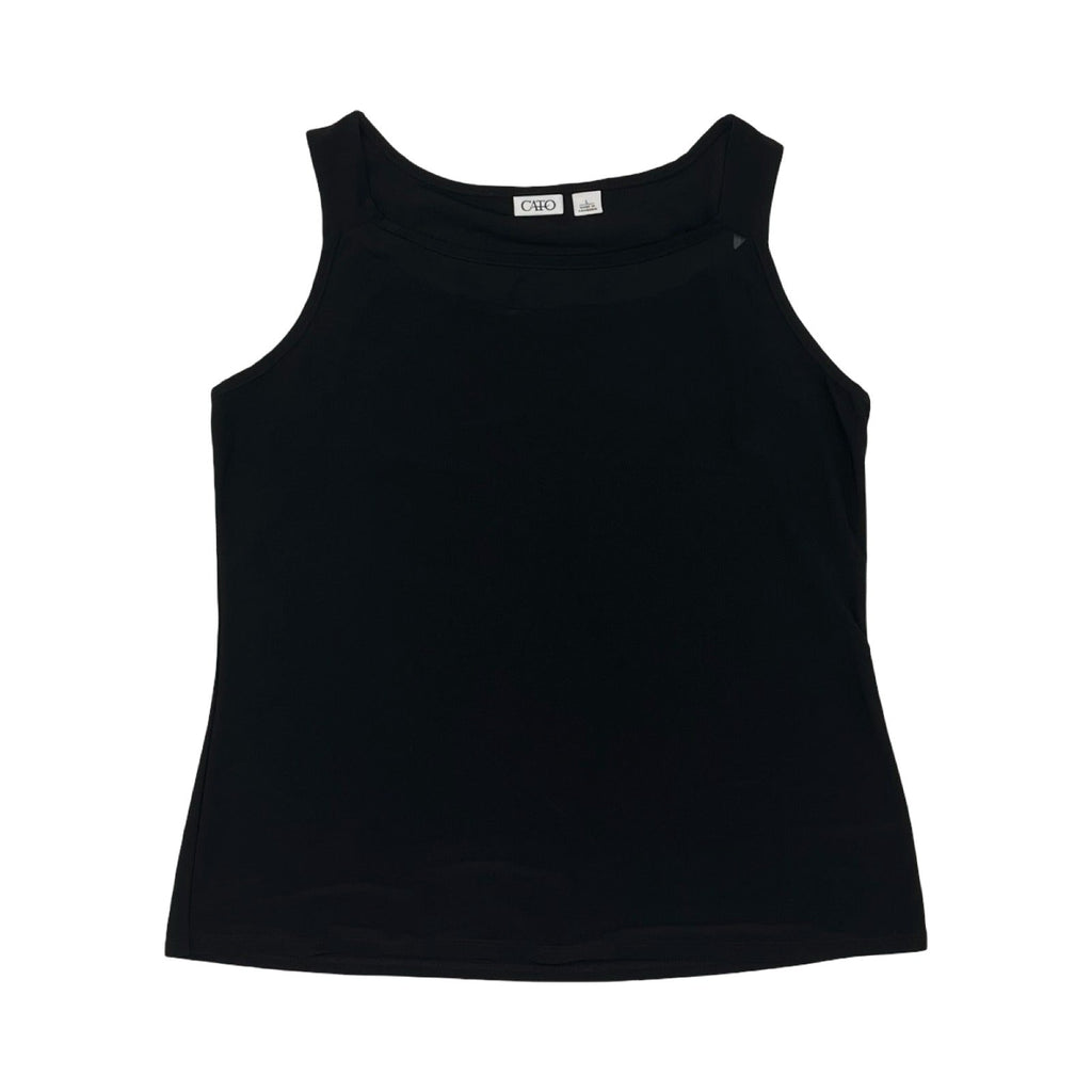 Blouse Sleeveless By Cato In Black, Size:L