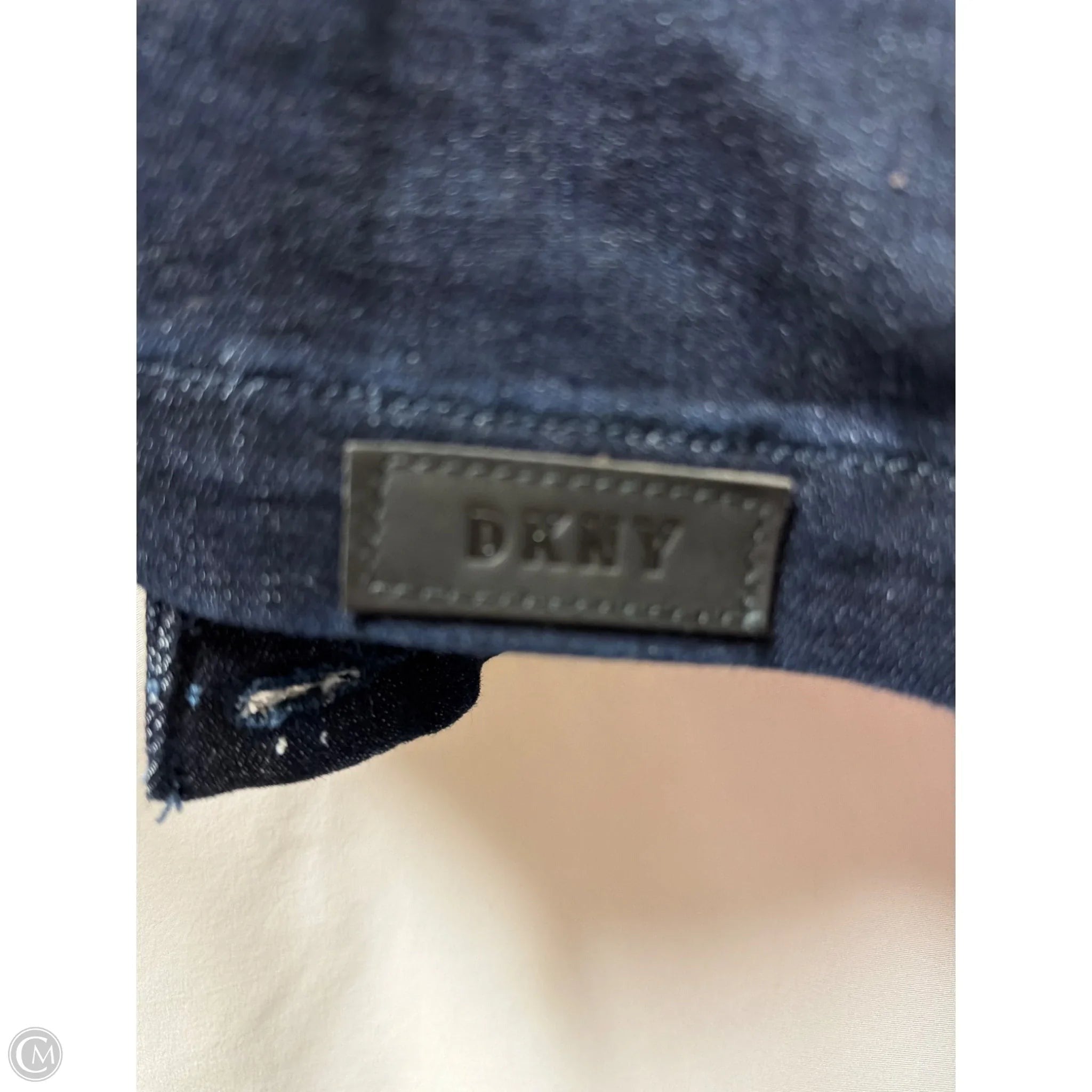 Jacket Denim By Dkny In Blue Denim, Size: S