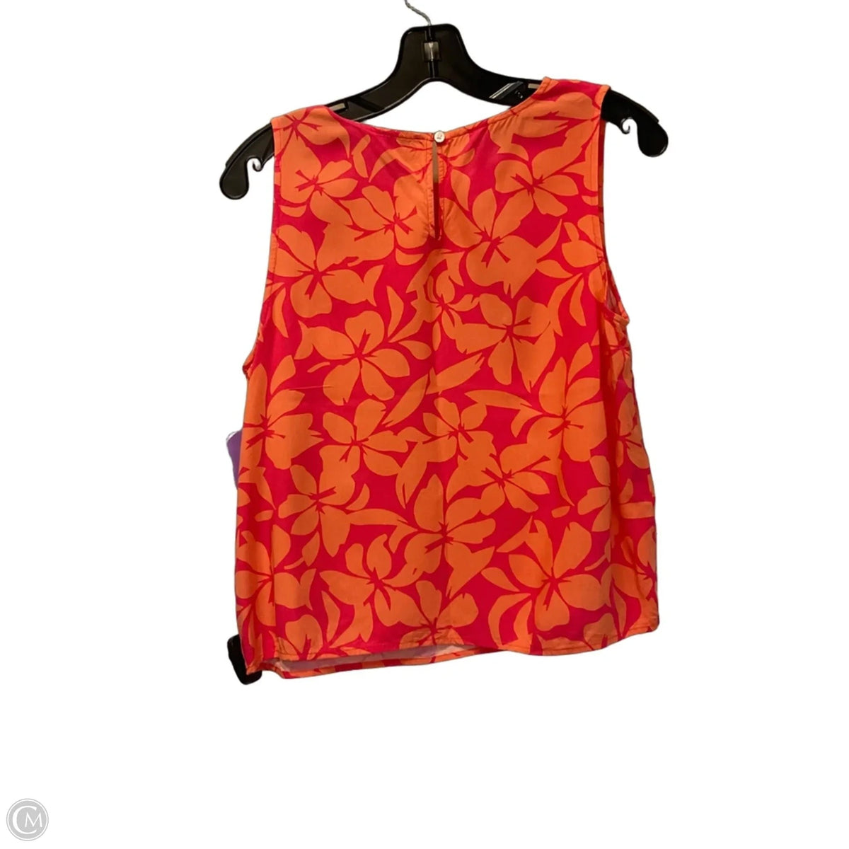 Top Sleeveless By J. Crew In Orange & Pink, Size: S