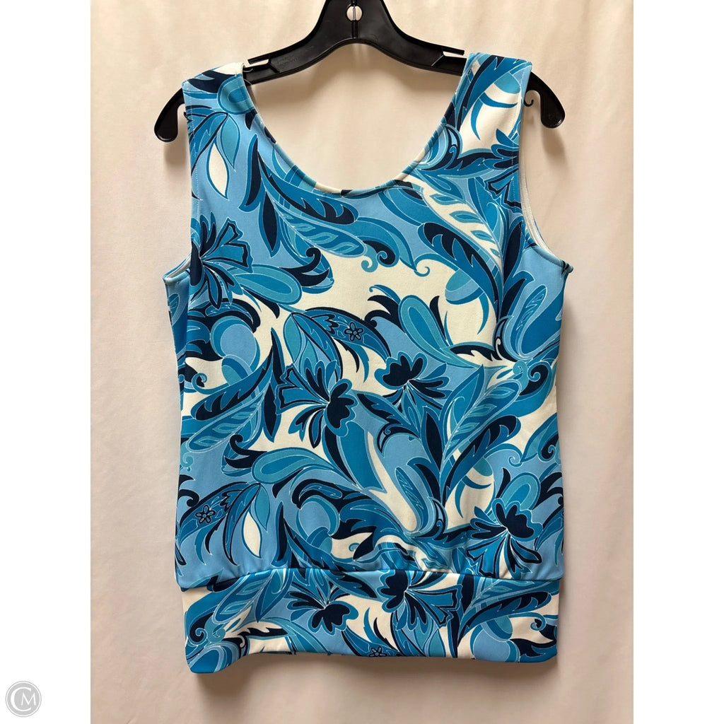 Top Sleeveless By Boston Proper In Blue, Size: M