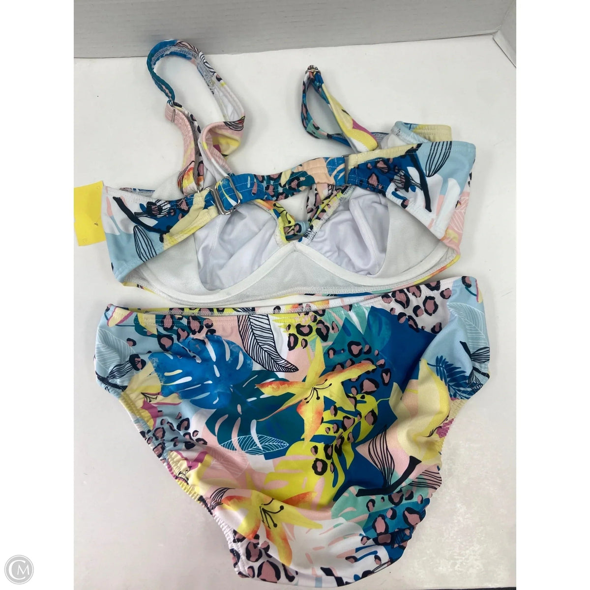 Swimsuit 2pc By Venus In Blue & Yellow, Size: M