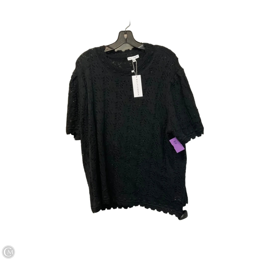 Top Short Sleeve By Baltic Born In Black, Size: 3x
