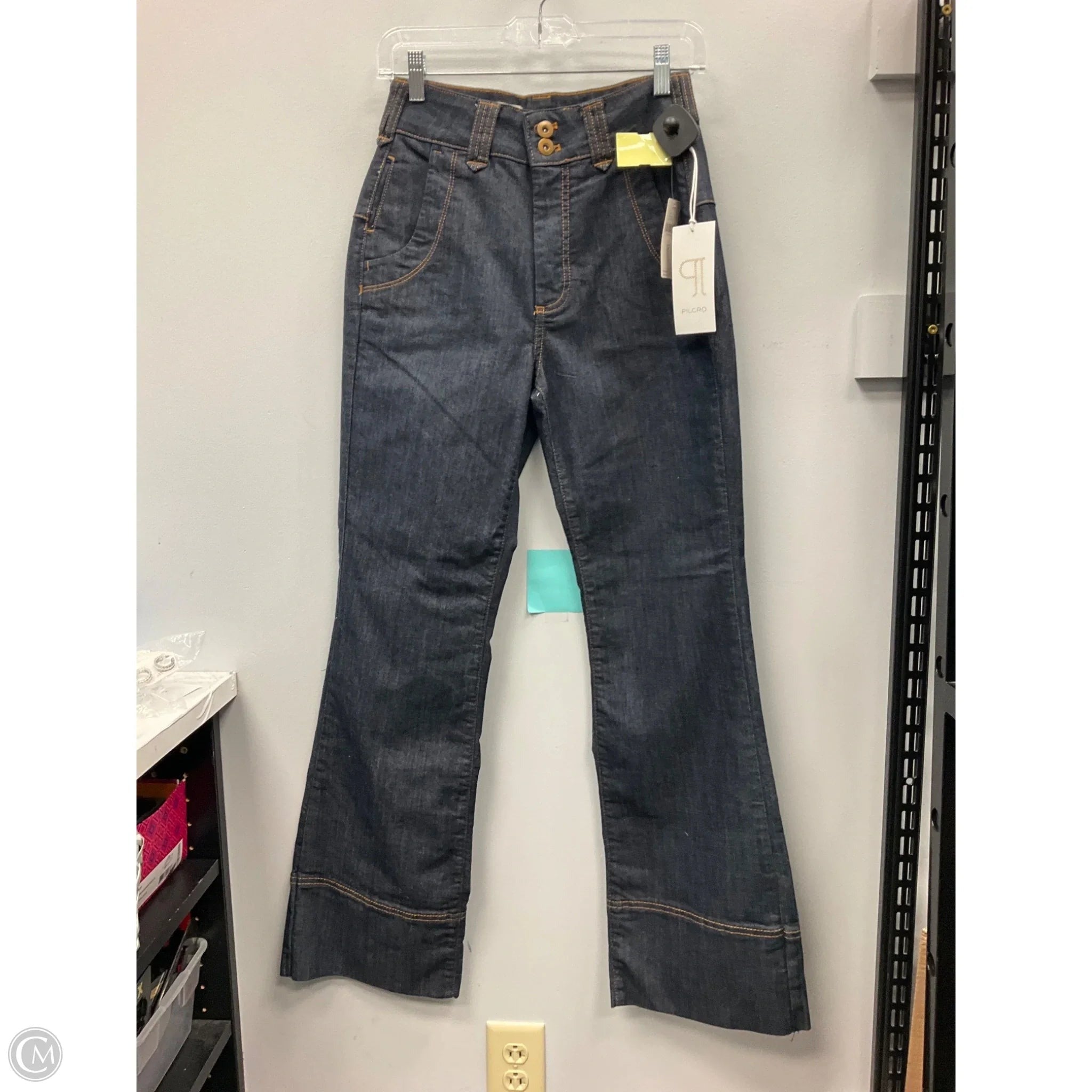 Jeans Wide Leg By Pilcro In Blue Denim, Size: 4