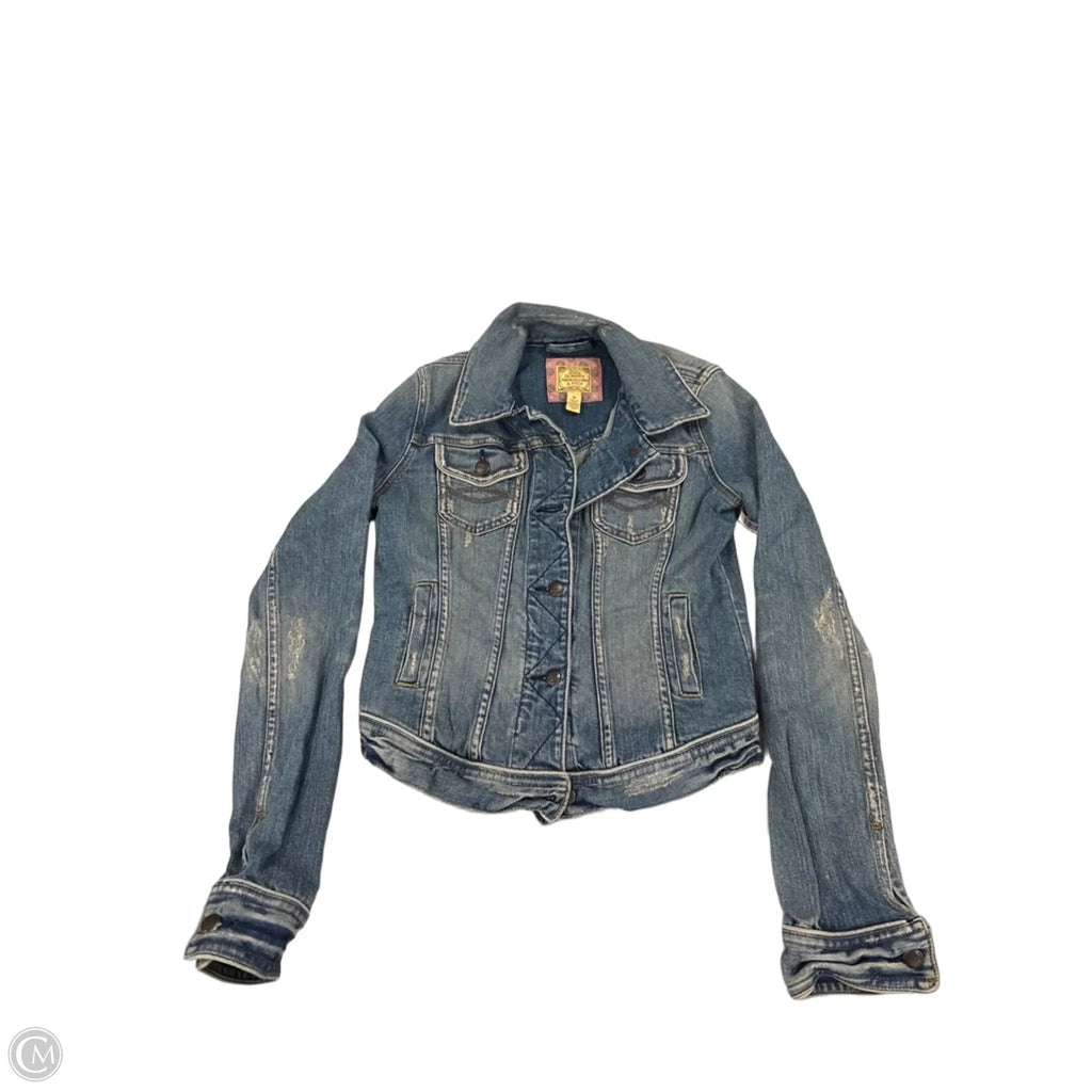 Jacket Denim By Abercrombie And Fitch In Blue Denim, Size: M