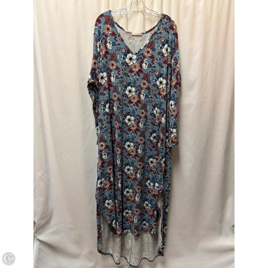 Dress Casual Maxi By Entro In Blue, Size: 1x