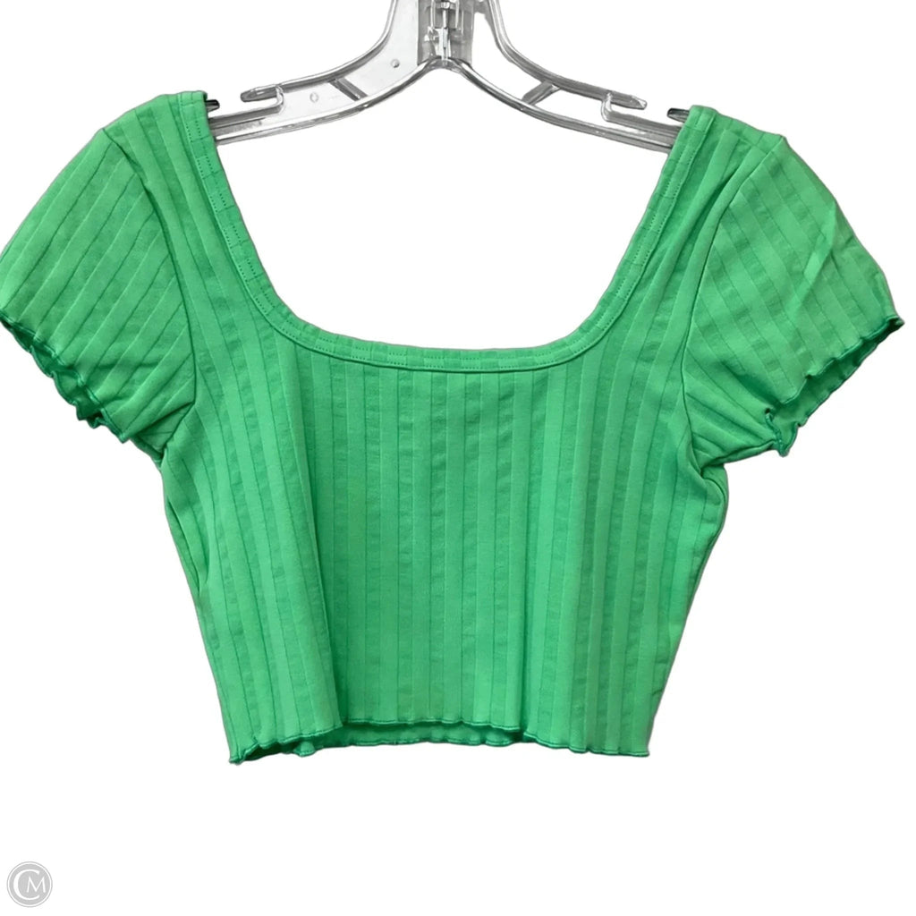 Top Short Sleeve Basic By Offline In Green, Size: S