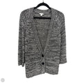 Sweater Cardigan By J. Jill In Black & White, Size: Mp