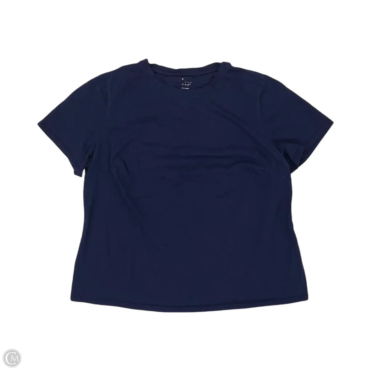 Top Short Sleeve Basic By A New Day In Navy, Size: Xxl