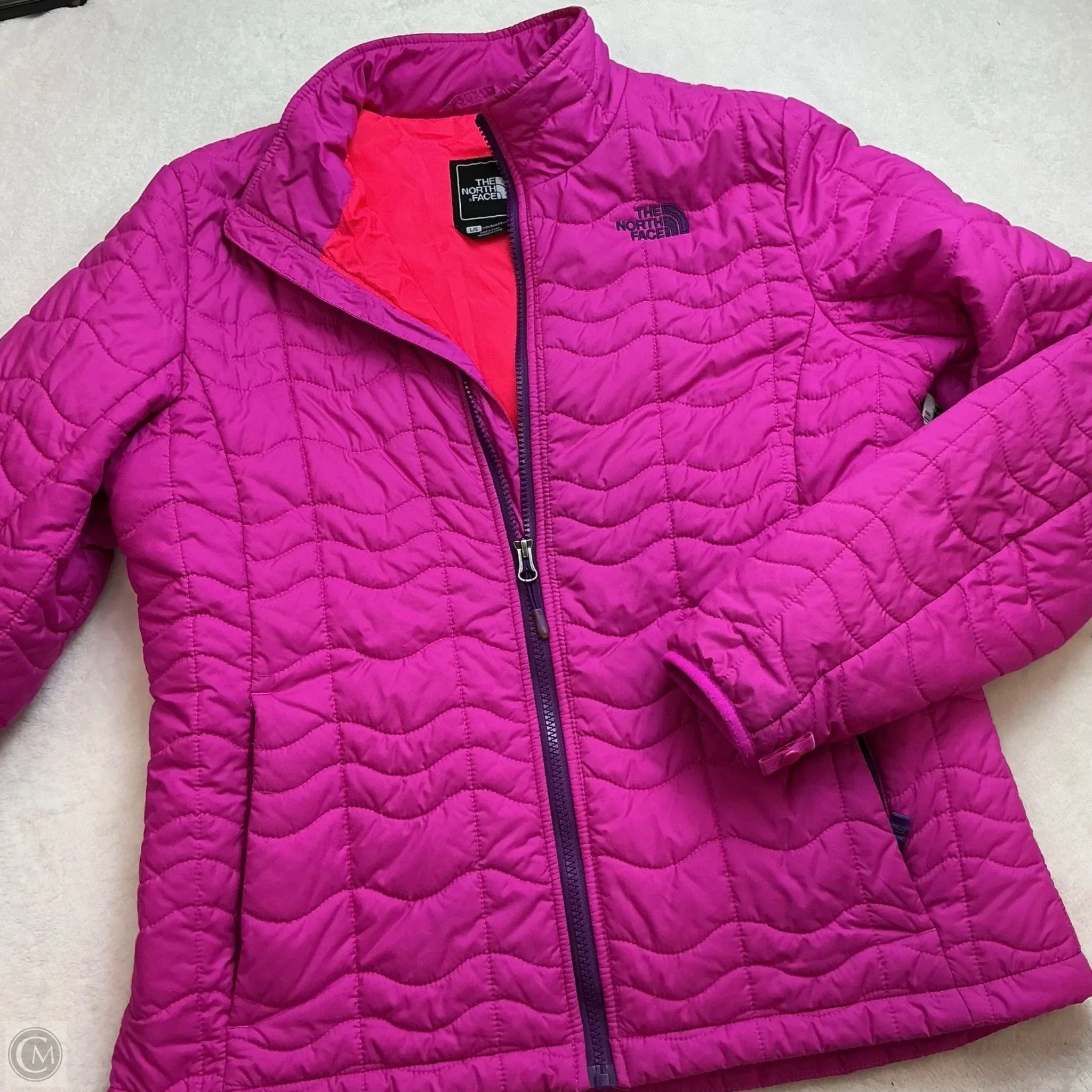 Jacket Puffer & Quilted By The North Face In Purple, Size: L