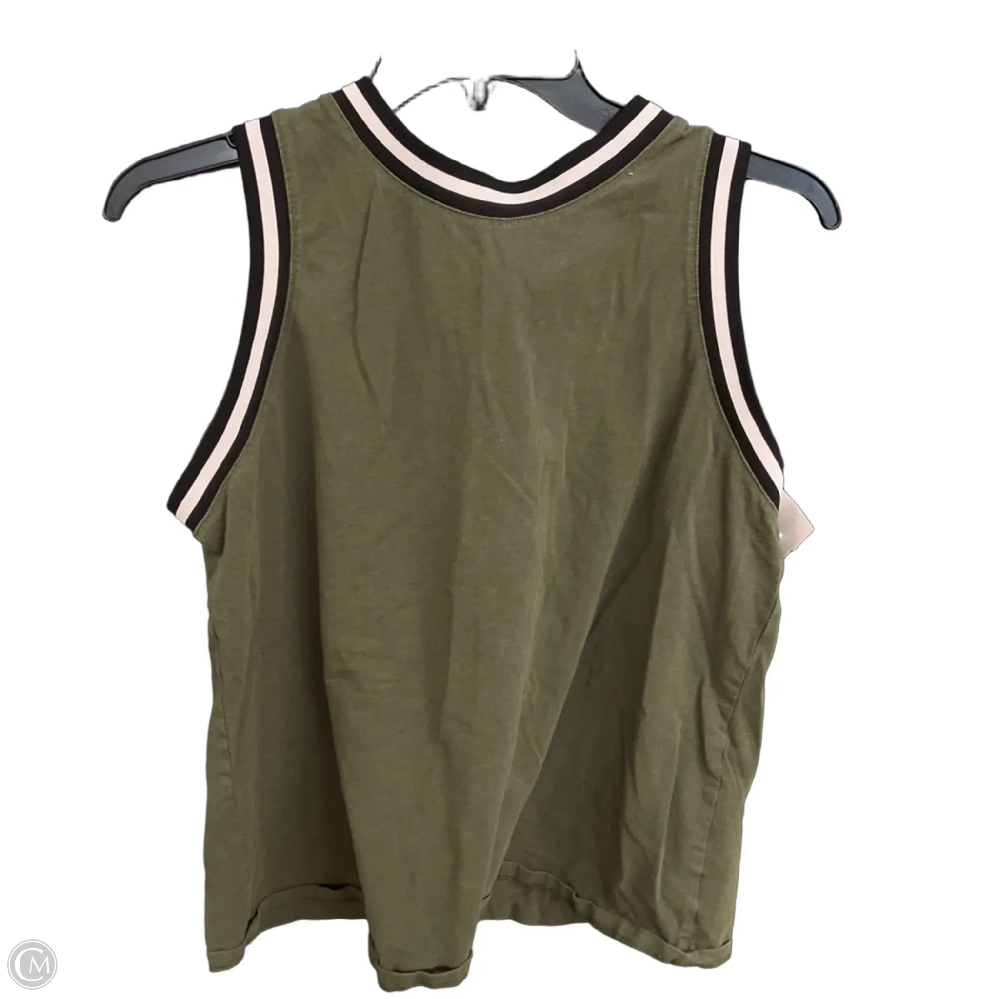 Top Sleeveless By Hunter In Green, Size: L