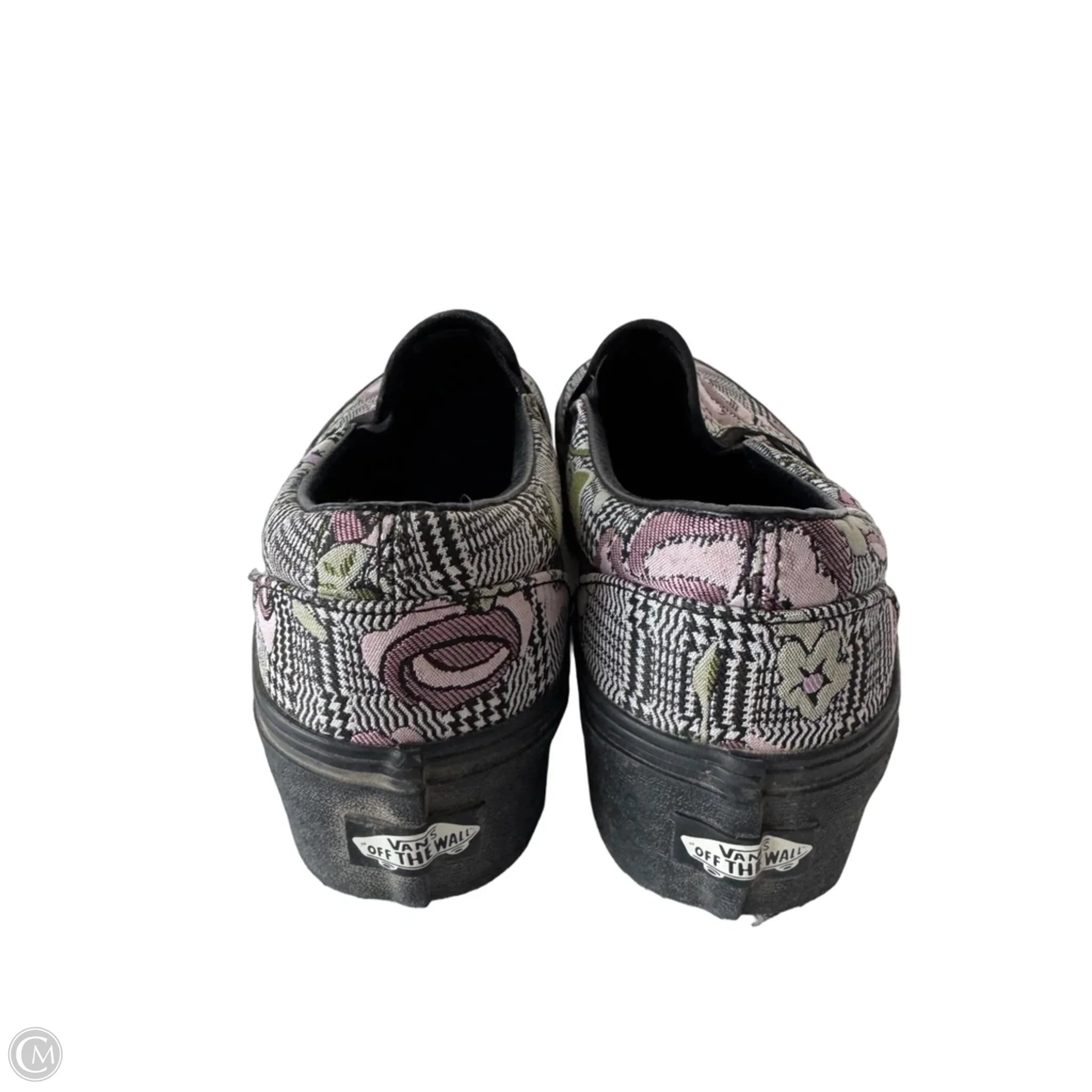 Shoes Sneakers Platform By Vans In Black & Purple, Size: 9.5